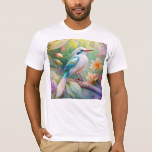 Weißer Crew Aquamariner Wing Fantasy Bird T-Shirt