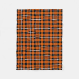 Weißer des Kürbisherbstes warmer orange/schwarze Fleecedecke