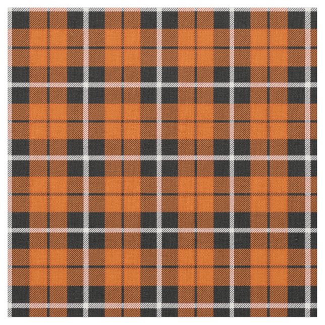 Weißer des tiefen Herbstes orange/schwarzer Stoff (Nahaufnahme)