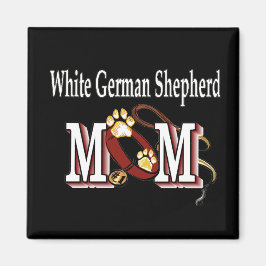 Weißer Deutscher Hirte Mama Geschenke Magnet