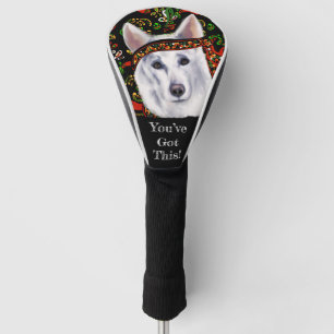 WEIßER DEUTSCHER SCHÄFERHUND MEXIKO GOLF HEADCOVER