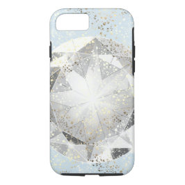 Weißer Diamant auf hellpastellblauem Sparkon Case-Mate iPhone Hülle