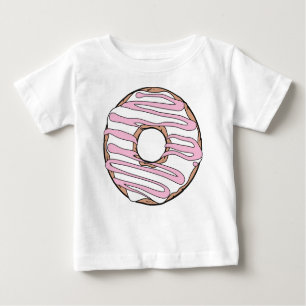 Weißer Donut, Doughnut, Schokolade, Zuckerguss, Ic Baby T-shirt