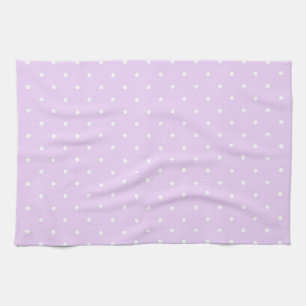 Weißer Dot Rosa Hintergrund Eleganter Polka Dot Do Geschirrtuch
