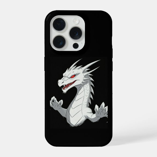 Weißer Drache iPhone Hülle (Rückseite)