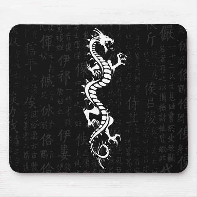 Weißer Drache Mousepad (Vorne)