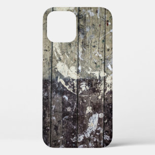 Weißer Druck auf braunem Holz Case-Mate iPhone Hülle