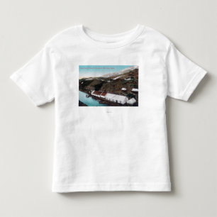 Weißer Durchlauf u. Yukon-Eisenbahn-Zug Kleinkind T-shirt