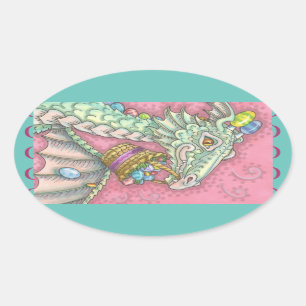 WEISSER EASTER EGG DRAGON FANTASY STICKERS Sheet