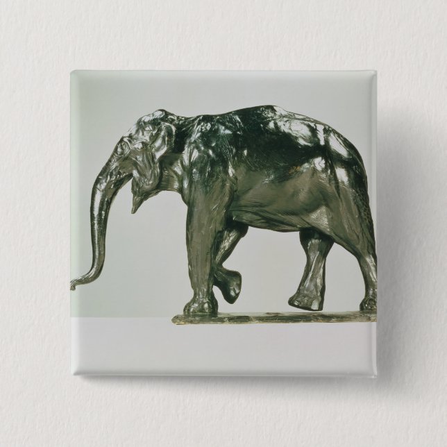 Weißer Elefant Button (Vorderseite)