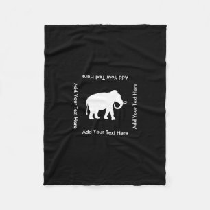 Weißer Elefant-Geschenk-Austausch-Party Fleecedecke