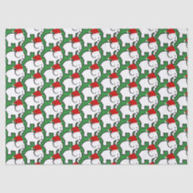 Weißer Elefant Santa Hut Tissue-Papier