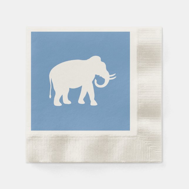 Weißer Elefant Serviette (Vorderseite)
