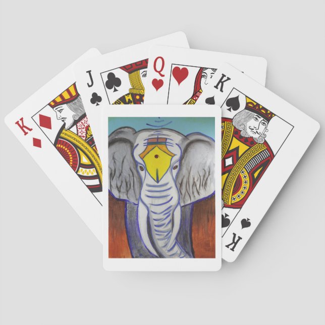 Weißer Elefant Spielkarten (Rückseite)
