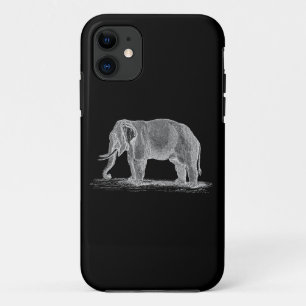 Weißer Elefant Vintage-Illustration aus dem 19. Ja iPhone 11 Hülle