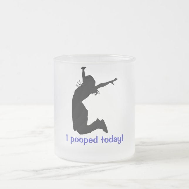 Weißer Elefant Weihnachtsgag-Geschenk, das ICH Mattglastasse (Mittel)