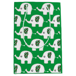 Weißer Elefantenbeutel Mittlere Geschenktüte