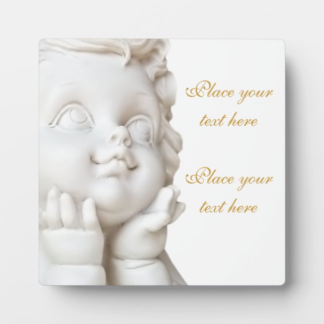 Weißer Engel Fotoplatte (Vorderseite)