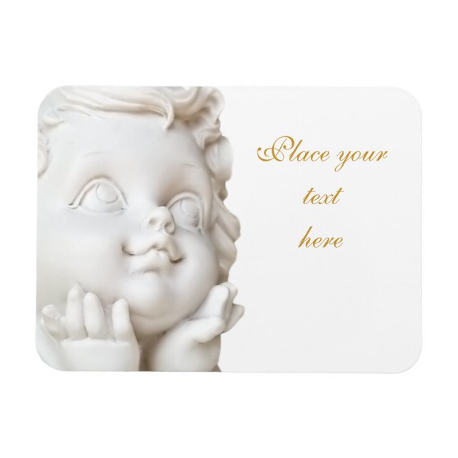 Weißer Engel Magnet (Horizontal)