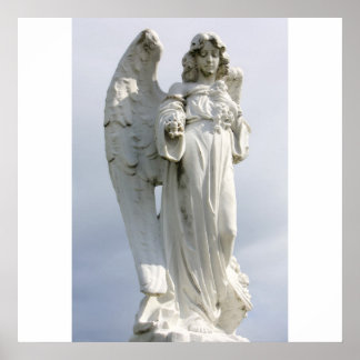 Weißer Engel Poster