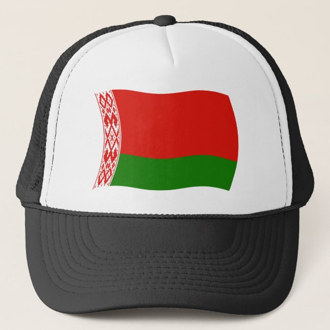 Weißer Flag Truckerkappe (Vorderseite)