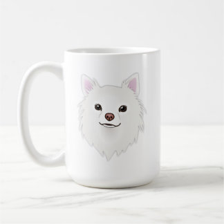 Weißer Fluffiger Chihuahua Kaffeetasse