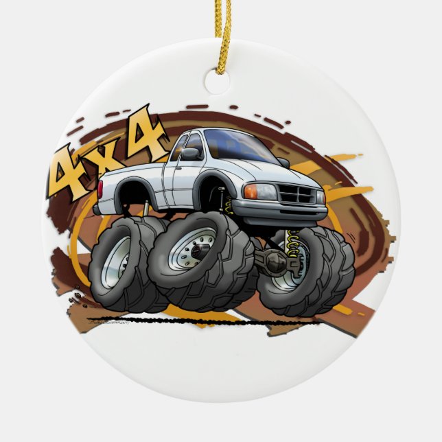 Weißer Förster Keramik Ornament (Vorne)