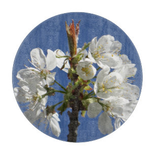 Weißer Frühlingsblut Schneidebrett