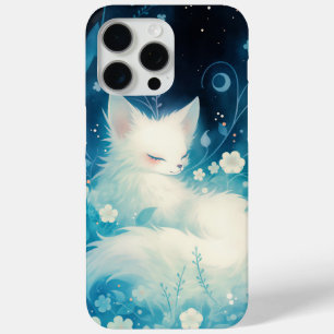 Weißer Fuchs schlummernd in Blumen Case-Mate iPhone Hülle