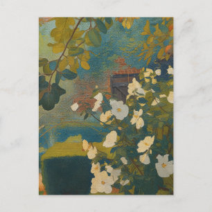 Weißer Garten Postkarte