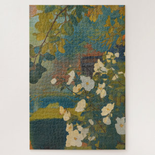 Weißer Garten Puzzle