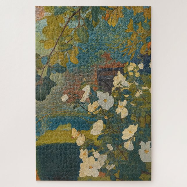 Weißer Garten Puzzle (Vertikal)