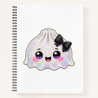 Weißer Geister-Dümpelings-Squishy Halloween Schwar Notizbuch