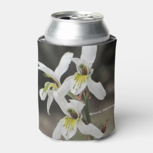 Weißer Gelber Orchideengetränk Cooler Dosenkühler