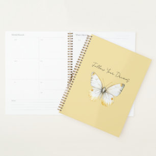 Weißer Gelber Schmetterling Planer