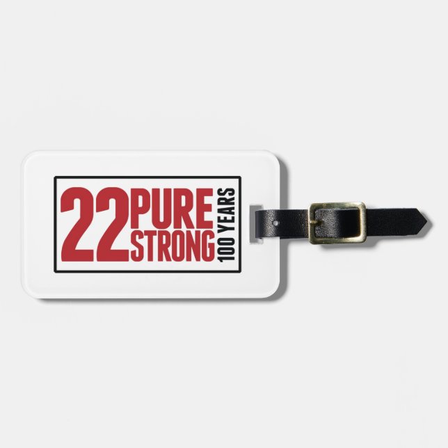 Weißer Gepäckanhänger (Vorderseite horizontal)