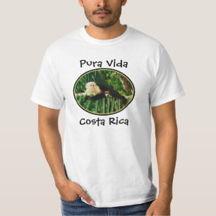 Weißer Gesichts-Affe Vida, Costa Rica T-Shirt