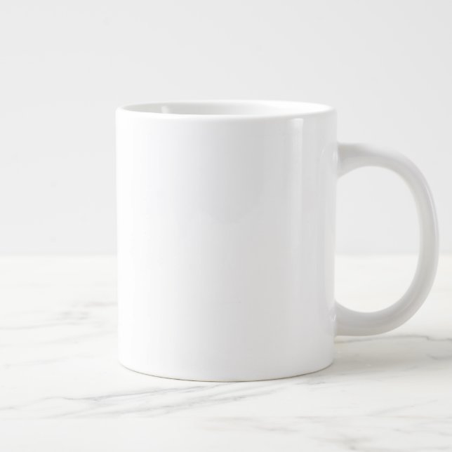 Weißer GIANT-Tasse Jumbo-Tasse (Rechts)