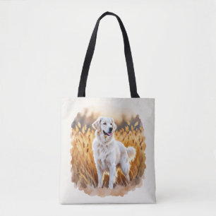 Weißer Golden Retriever Hund