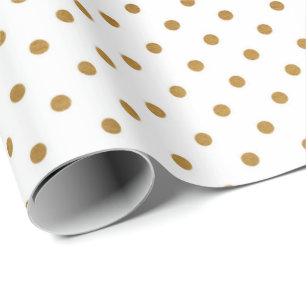 Weißer goldener empfindlicher kleiner geschenkpapier