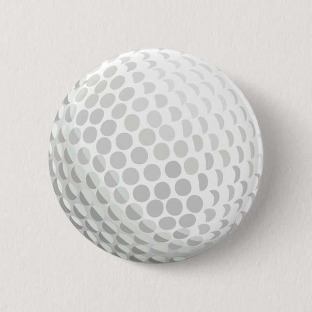 Weißer Golfball für Golfspieler - Handikap oder Button (Vorderseite)
