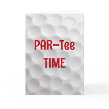 Weißer Golfball mit gedämpftem Design zum Geburtst
