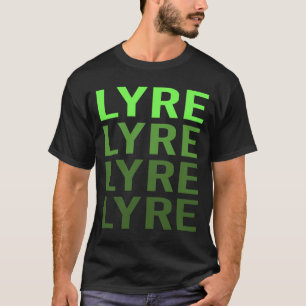 Weißer Gradienten-Leier T-Shirt