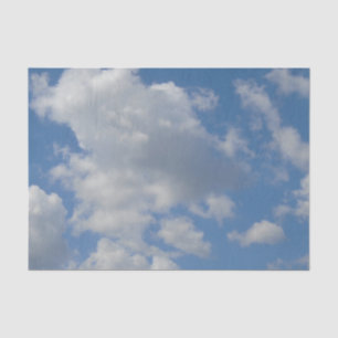 Weißer/grauer Wolken und Weißer Himmel - Zwirn Seidenpapier