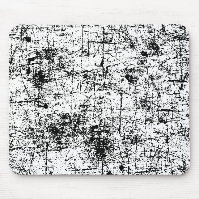 Weißer Grunge Mousepad (Vorne)