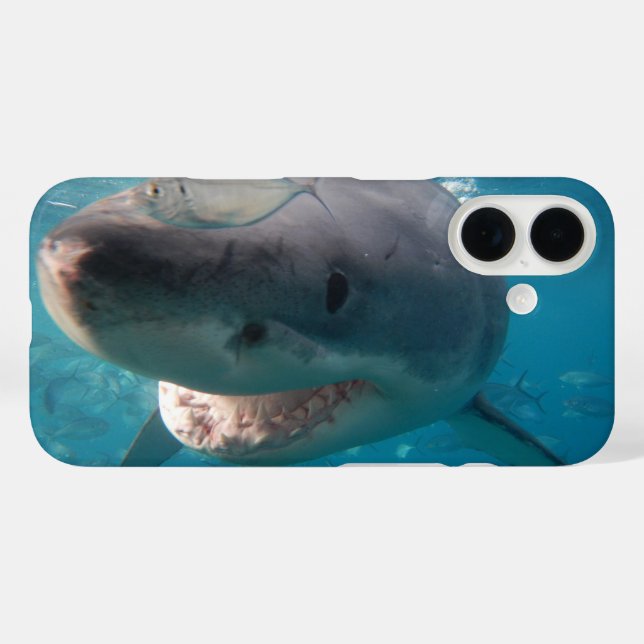 Weißer Hai Case-Mate iPhone Hülle (Rückseite (Horizontal))
