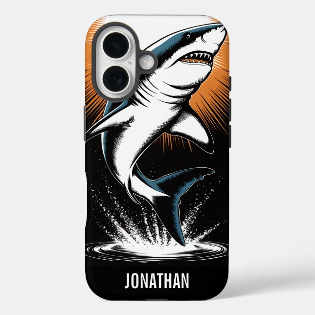 Weißer Hai Case-Mate iPhone Hülle (Rückseite)