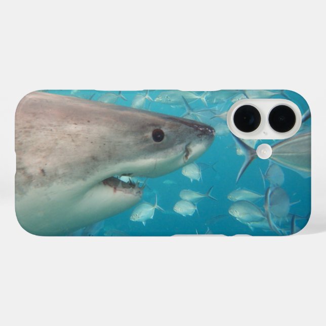Weißer Hai Case-Mate iPhone Hülle (Rückseite (Horizontal))