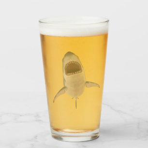 Weißer Hai Glas