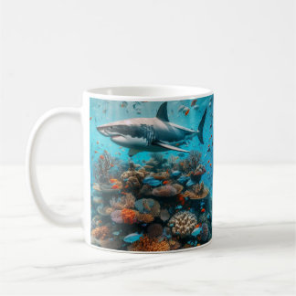 Weißer Hai Kaffeetasse
